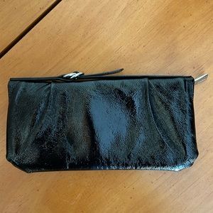 HOBO Matte black wallet that zips